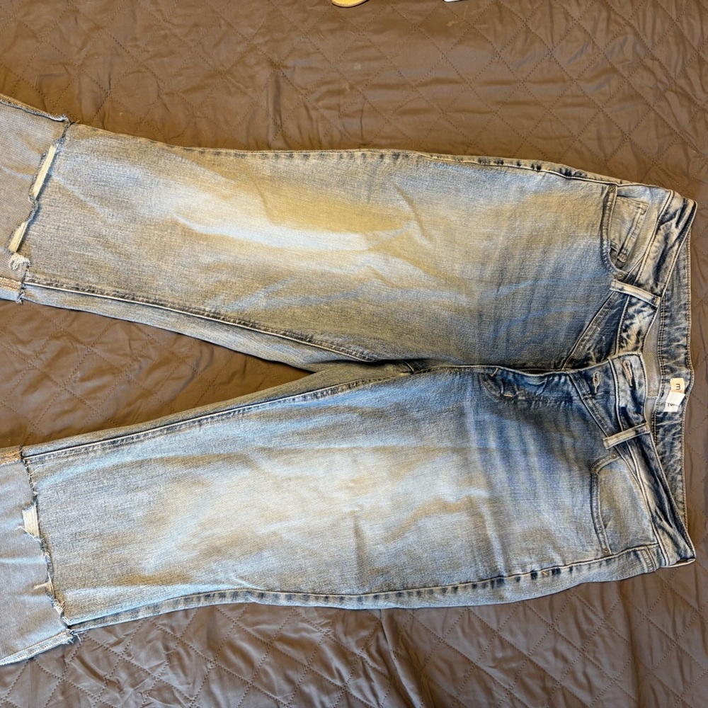 Stylish Distressed Blue Jeans
